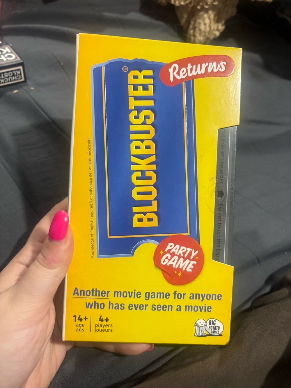 Blockbuster Returns Party Game - Yellow & Blue